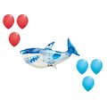 Loonballoon 38 Inch Shark Balloon Medium Shape Set 6x latex 96504